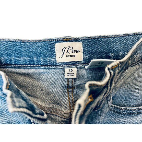 J.CREW 10" billie demi boot crop jeans blue size 26 - Picture 5 of 12